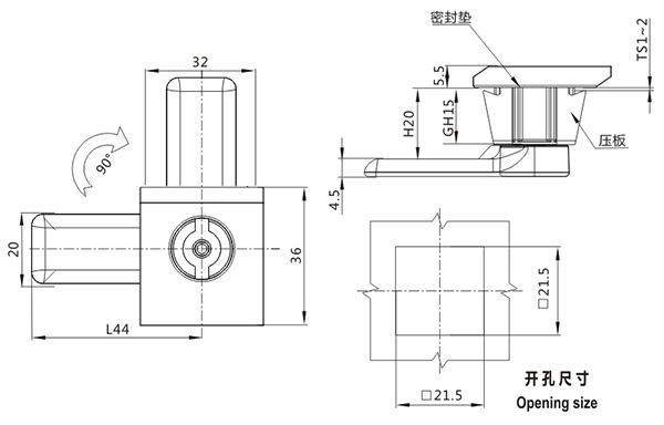 开关柜门锁